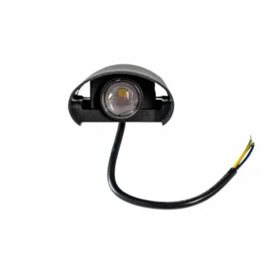 Lámpara LED exterior negra 2W luz fría