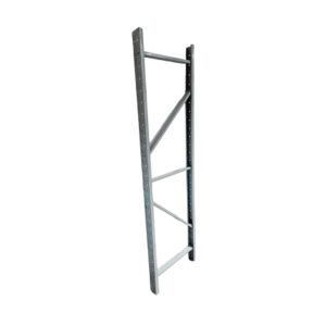 Bastidor blanco para estantería profesional 2000 x 600, 200 kg/nivel, grosor de 0,6 mm