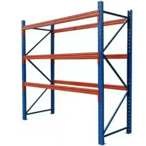 Estantería para almacenamiento de palets 2880 mm x Profundidad 1100 mm x Alto 5000 mm, 3300 kg/nivel/12 Europalets