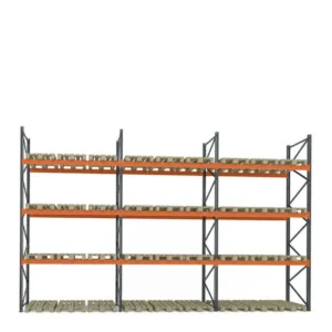 Estantería para almacenamiento de palets 8460 mm x Profundidad 1100 mm x Alto 5500 mm, 3300 kg/nivel/36 europalets