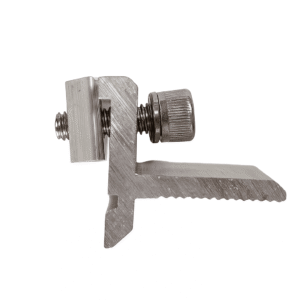 Abrazadera de aluminio compatible con carril R19 / R22