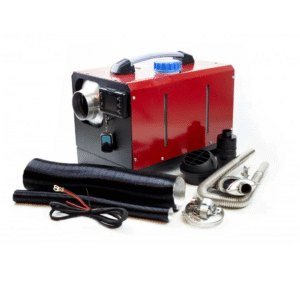 Calentador inteligente premium portátil Siroco cuadrado 8 kW – 12V/24V + 220V, carcasa de aluminio y bujía Kyocera – Impuesto ecológico incluido
