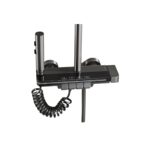Conjunto de ducha multifuncional con termostato integrado y display electrónico