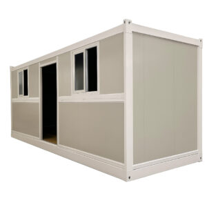 Contenedor Plegable blanco - vidrio templado / puerta lateral 5800 x 2500 x 2450 (L x An x Al mm)