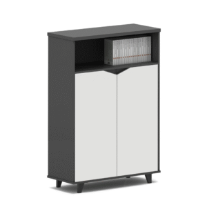 Mueble de oficina de 2 puertas / cómoda de 2 puertas y espacio para librería diseño moderno y elegante calidad premium dimensiones 800*400*1200