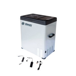 Nevera portátil con compresor Smart Cooler de 75 L, 12/24 V+220V, con pantalla LCD y Bluetooth, impuesto ecológico incluido