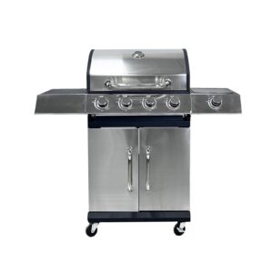 Parrilla - QL-12 4+1 zonas de cocción gas termómetro dimensiones totales 120X48X110 cm acero inoxidable