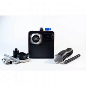 Calentador Inteligente Cuadrado Portátil Siroco Premium 8kw 12V con Bluetooth carcasa de aluminio y bujía japonesa Kyocera, impuesto verde incluido