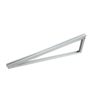 Triángulo de montaje de aluminio para paneles fotovoltaicos L1400 ángulo de 15 grados