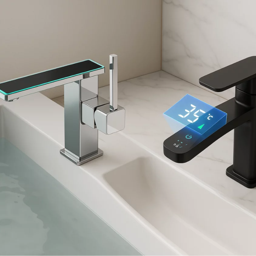 Grifo inteligente con pantalla digital para control preciso y diseño moderno – SmartHeater