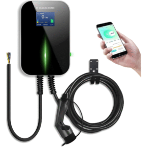 Estacion de carga trifasica para vehiculos electricos de 32 A y 22 kW (version con Bluetooth y pantalla LCD)