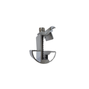 Abrazadera final 30-40 mm para riel de acero galvanizado, sistema en suelo