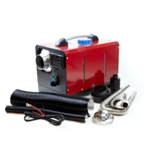 Calentador inteligente premium cuadrado portátil Siroco 10 kW – 12V/24V + 220V, pantalla Bluetooth, caja de aluminio y bujía Kyocera – Impuesto ecológico incluido