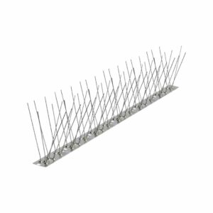 Cinta antipajaros con soporte de acero inoxidable, 100 cm, 72 puas