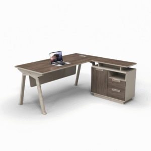 Escritorio con gabinete auxiliar móvil, diseño moderno y elegante, calidad premium, dimensiones 1400*700*750