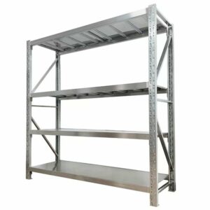 Estantería para almacenamiento en acero inoxidable 304, 200 kg/nivel apto para HORECA