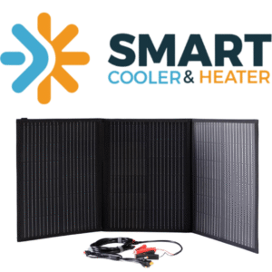 Panel solar portátil de 100W, plegable en 3 partes, IP65 con alimentación directa para neveras portátiles de coche, flexible, para cabañas, caravanas, tiendas de campaña y camping