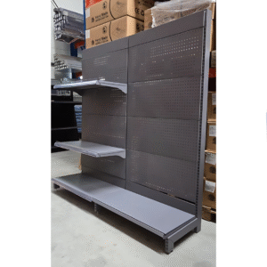 Extensión de estantería de almacenamiento de acero, apta para HORECA, dimensiones L 900 x An 450 x Al 1800 mm