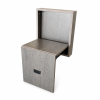 Silla plegable de pared de madera para calzado – MDF y acero, diseño moderno – marrón
