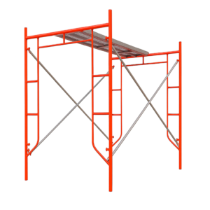 Andamio móvil transitable de acero H2000L1800W900 mm con 2 juegos de diagonales y una plataforma