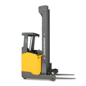 Carretilla retráctil eléctrica Jungheinrich ETV 214 – 992DZ, tríplex 9,92 m, año 2018, 3150 h, de segunda mano