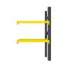 Extensión de estantería profesional para almacenamiento 1070 × 600 × 2000 mm, capacidad de carga 400 kg