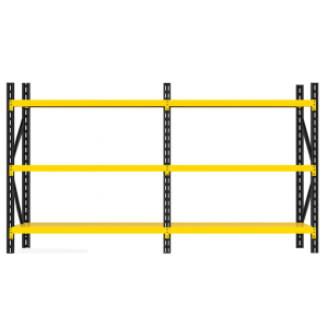 Extensión de estantería profesional para almacenamiento 2000 × 600 × 2000 mm, 600 kg