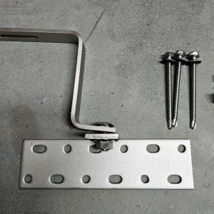 Abrazadera ajustable para tejado de tejas compatible con carril R19-R22 (abrazadera lateral)
