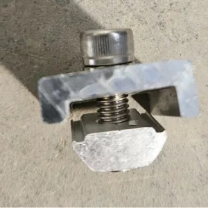 Abrazadera de carril de aluminio para sistemas fotovoltaicos estructura EV