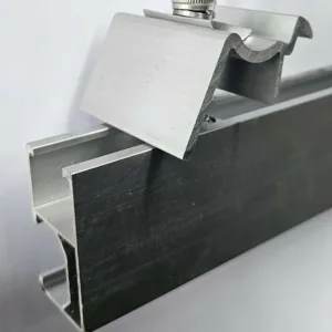 Abrazadera terminal de panel solar fotovoltaico de aluminio de 28-40 mm