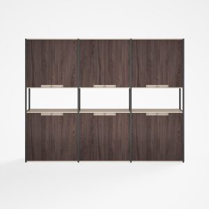 Armario con 6 puertas y biblioteca integrada diseño moderno y elegante calidad premium dimensiones 24004002000