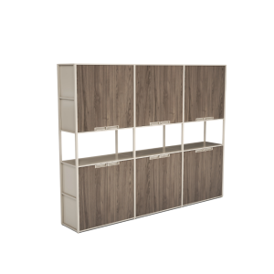 Armario con 6 puertas y biblioteca integrada diseño moderno y elegante calidad premium dimensiones 24004002000