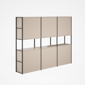 Armario con 6 puertas y biblioteca integrada diseño moderno y elegante calidad premium dimensiones 24004002000