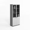 Armario de 2 puertas parte superior con puertas de cristal diseño moderno y elegante