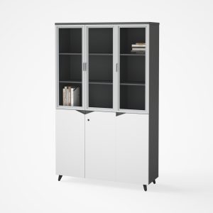 Armario de 3 puertas parte superior con puertas de cristal diseño moderno y elegante calidad premium