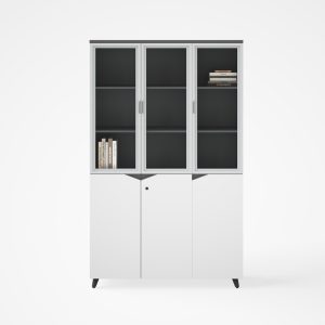 Armario de 3 puertas parte superior con puertas de cristal diseño moderno y elegante calidad premium