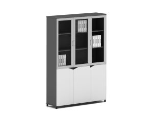 Armario de 3 puertas parte superior con puertas de cristal diseño moderno y elegante calidad premium