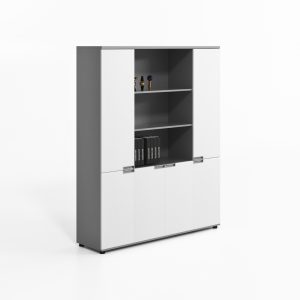 Armario de 4 puertas y biblioteca integrada diseño moderno y elegante calidad premium