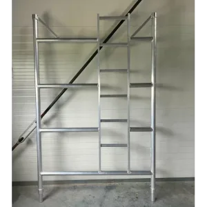Bastidor andamio de aluminio con escalera