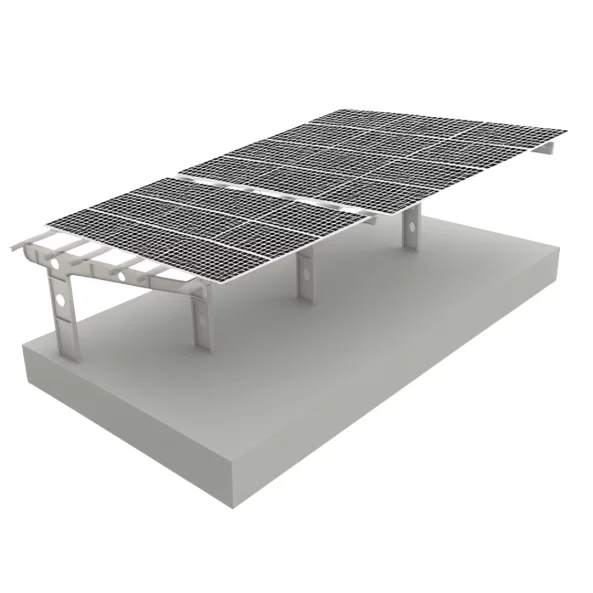 Cochera de acero galvanizado para 4 coches (El paquete no incluye paneles fotovoltaicos) Cochera de acero galvanizado para 4 coches (El paquete no incluye paneles fotovoltaicos)