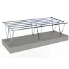 Cochera de aluminio para 4 coches (El paquete no incluye paneles fotovoltaicos)