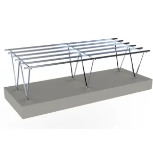 Cochera de aluminio para 4 coches (El paquete no incluye paneles fotovoltaicos)