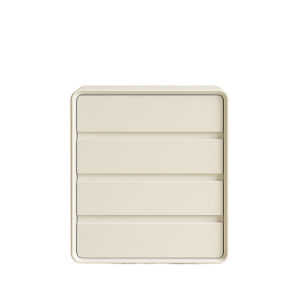Cómoda de MDF y cuero PU – 4 cajones 55x40x81 cm - Blanco