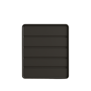 Cómoda de MDF y cuero PU – 5 cajones 55x40x101 cm - Gris oscuro