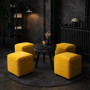 Conjunto de mobiliario con mesa inteligente con Bluetooth 5.0 sistema de audio de 20W y carga inalámbrica