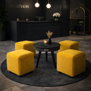 Conjunto de mobiliario con mesa inteligente con Bluetooth 5.0 sistema de audio de 20W y carga inalámbrica