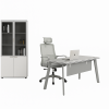 Conjunto de muebles de oficina de diseño moderno y elegante calidad premium