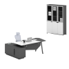 Conjunto de muebles de oficina de diseño moderno y elegante calidad premium