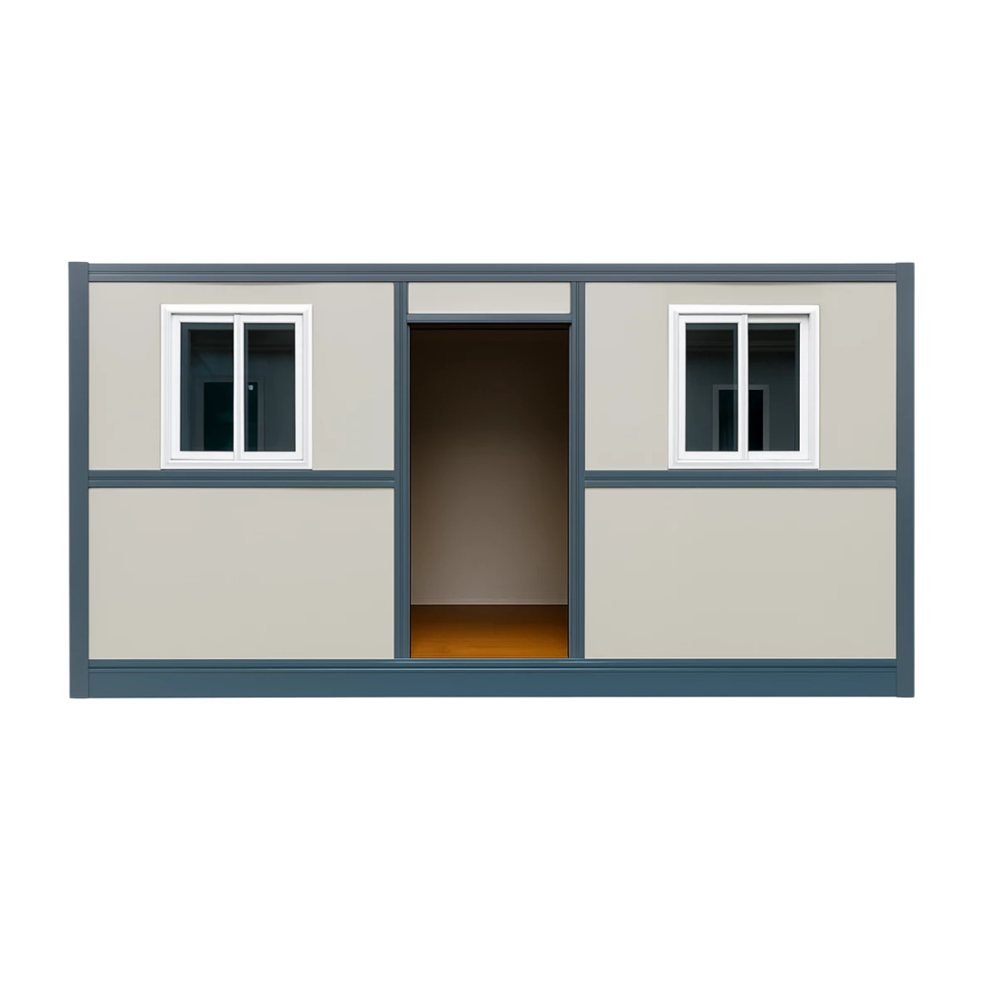 Contenedor plegable gris antracita - ventana de doble acristalamiento Contenedor plegable gris antracita - ventana de doble acristalamiento