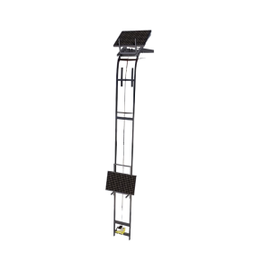 Elevador electrico de acero 12 m angulo fijo carro movil y control remoto